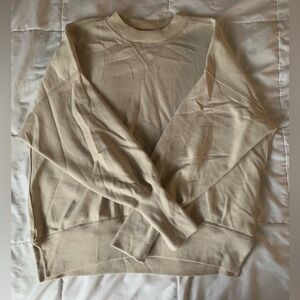 Oversized crew neck sweatshirt